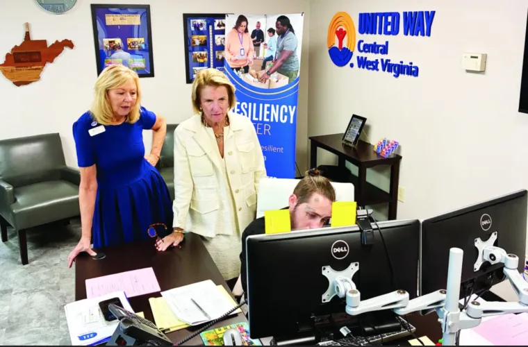 Capito learns about WV211 services